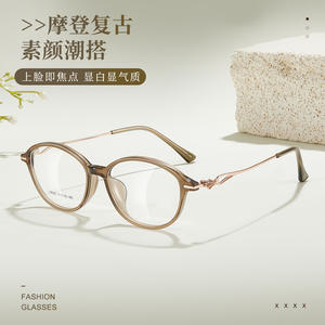 Monture de lunettes ovale en alliage TR90 pour femme Danyang 18092 – Lunettes de lecture légères et tendance - Product Image 1
