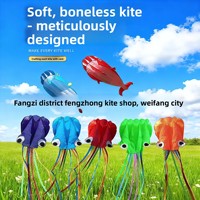 Cerfs-volants pieuvre haut de gamme pour adultes et enfants à Weifang, faciles à piloter avec une brise douce et un design sans cadre
