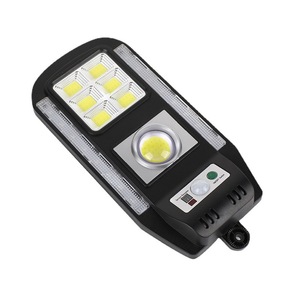 Farola Solar con Sensor de Movimiento y Control Remoto, 73 LED Blancos, 8 Rojos, 8 Azules, para Jardín, Patio, Exterior, Advertencia - Product Image 4