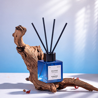 Diffuseur de parfum d'ambiance pour hôtel et spa, coffret cadeau de 50 ml en verre carré, senteurs variées, ensemble de diffuseurs à bâtonnets