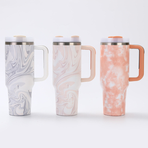 Dd3883 40 oz kim loại BOBA bia cốc gỗ hạt du lịch sơn cup với xử lý chân không cách nhiệt để giữ lạnh in xe du lịch Mug - Product Image 1