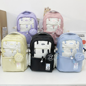 New Arrival High Quality Large Capacity Oxford Zipper Light <b>Weight</b> Junior High School <b>Backpack</b> Normcore/Minimalist Design - Product Image 3