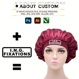Gorro de Satén Personalizado al por Mayor con Logotipo, para Dormir, Suave y Cómodo, Gorro de Dormir de Seda - Product Image 2