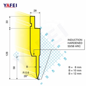 Press Brake <strong>Punch</strong> and Die Tools, <strong>Punches</strong> Amada Pressbrake Toolings - Product Image 2