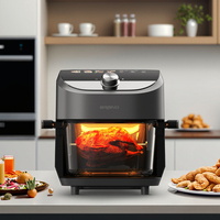 Vente en gros Friteuse électrique en verre 6L Four grille-pain à commande numérique intelligente Friteuse à air en vente