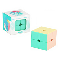 Vente en gros de cubes de puzzle sans autocollants de couleur macaron pour enfants, pyramides de puzzle éducatives pour les enfants, en classe et en cadeau