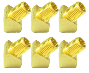 Đồng thau công nghiệp cấp 45 ° đầu vuông khuỷu tay, 1/4 "<span class=keywords><strong>NPT</strong></span> m x <span class=keywords><strong>f</strong></span> - Product Image 3