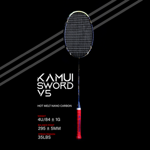 Konmat Sports <span class=keywords><strong>Raquette</strong></span> de <span class=keywords><strong>badminton</strong></span> extérieure professionnelle en fibre de carbone de haute qualité avec cadre 4U et caractéristiques uniques ODM/OEM - Product Image 6