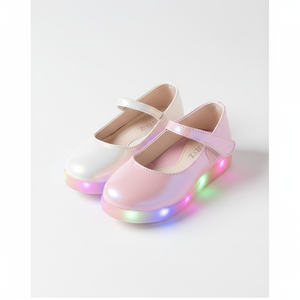 รองเท้าเด็กผู้หญิง OZKIZ แบบ LED สไตล์เกาหลี ดีไซน์ผ้าซาตินน่ารัก สำหรับเด็กอายุ 2-6 ปี ขายส่งแฟชั่นเด็กสำหรับฤดูใบไม้ผลิ/ฤดูใบไม้ร่วง วัยรุ่น - Product Image 2
