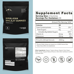 Gomitas <span class=keywords><strong>de</strong></span> Shilajit Puro del Himalaya con Sabor a Canela y <span class=keywords><strong>Vainilla</strong></span>, Dulces Masticables Cuadrados, Suplemento Energético para Hombres y Mujeres - Product Image 2
