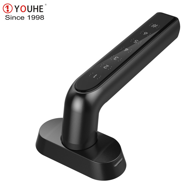 Smart Window Lock Digital Code Handle Window Lever Prevent Accident for Kid Safe Good for High-rise Apartment Unlock by Password