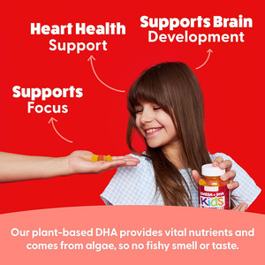 Gomitas de Omega 3 DHA para Niños con 40 Unidades, Masticables para la Salud del Cerebro y el Corazón, para Niños con Dietas Limitadas - Product Image 4