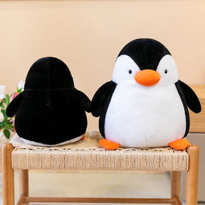Peluche de Pingüino Redondo y Suave al por Mayor, Juguete de Peluche de Pingüino Blanco y Negro Kawaii, Decoración del Hogar, Regalo de Cumpleaños para Niños - Product Image 2