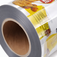 Película de laminación brillante OPP PE PET CPP BOPP para sellado de bolsas de alimentos, rollo de película plástica para sobres de frutos secos