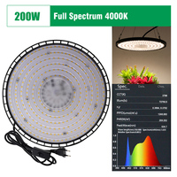 UFO LED à spectre complet étanche à haute efficacité élèvent la lumière 200W lampes de culture suspendues pour les plantes d'intérieur