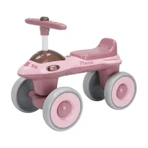 Hochwertiger rosa Prinzessin-Vierrad-Scooter für Kinder Kunststoff-Spielzeugauto ohne Füße Fabrik geliefert zu einem günstigen Preis
