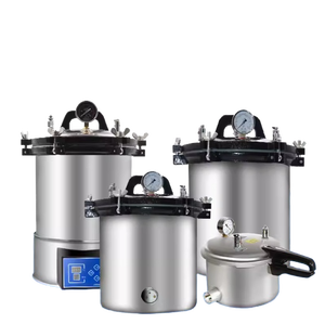 Nhiệt độ cao di động Nồi hấp tiệt trùng máy ngang thiết kế cho thực phẩm đóng hộp trà đặt khử trùng - Product Image 3