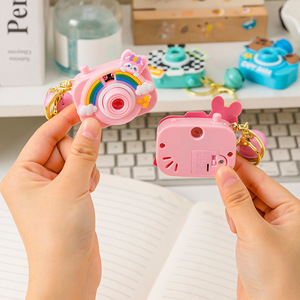 Mini Projector <b>Camera</b> Keychain Cartoon Light Up Toy For Kids And Youth Plastic ABS Material Unisex Gift - Product Image 2