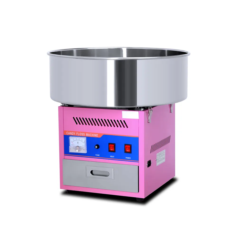 High Quality Commercial Pink Color Electric Cotton Candy Floss Machine