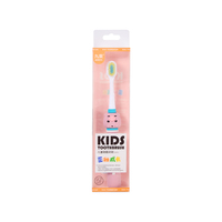 Brosse à dents à poils souples avec poignée en caoutchouc anti-dérapant pour enfants