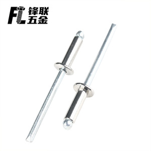 Rivets aveugles en aluminium Fenglian M3 M6, type ouvert, tête ronde, finition brillante, pour l'industrie de la construction - Product Image 1