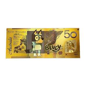 ธนบัตรทองคำเปลวลายบลูอายส์ ของที่ระลึกการ์ตูนคลาสสิก ของขวัญสตรีมมิ่งสด ของสะสมสำหรับเด็ก - Product Image 5