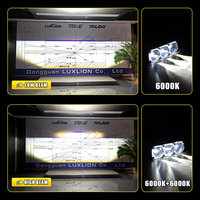 Projecteur LED Jaune Super Lumineux Senlo P3 Plus 190W 24V 6000K Universel pour Grille de Voiture, 2 Lumières pour Voitures et Motos