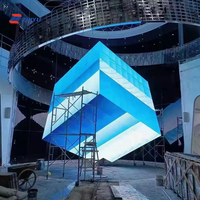 Display LED P1.5 a Passo Ridotto 8K, Alta Definizione, Impermeabile, Alta Luminosità, Schermo Video a Colori per Pubblicità, Display LED Cubo per Interni