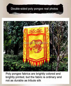 Geleneksel çin aslanı ve ejderha dans bayrakları; Özelleştirme için ana bayrakların çeşitli stilleri mevcuttur. - Product Image 5