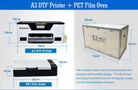 Fourniture d'usine Graphking bon prix imprimante A4 A3 DTF machine d'impression textile directe sur film pour impression sur tissu T-shirts