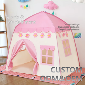 Groothandel Indoor/Outdoor Opvouwbare Speelgoed <span class=keywords><strong>Tent</strong></span> Voor Kinderen Baby Speelgoed Huis Meisje Kleuterschool Speeltent Gemaakt Oxford Polyester Nylon - Product Image 1