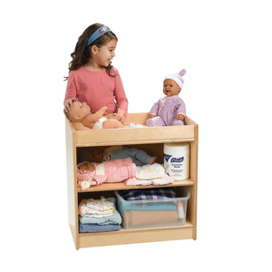 <span class=keywords><strong>Table</strong></span> à <span class=keywords><strong>langer</strong></span> moderne pour les nourrissons Maternelle Équipement de garderie en bois pour l'organisation de la disposition de la chambre à coucher Alternative - Product Image 2