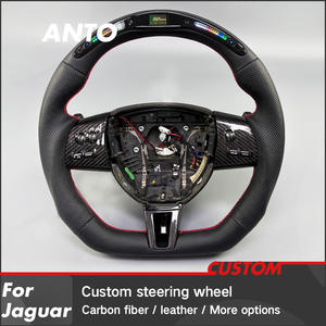 Volant sport en cuir véritable et fibre de carbone avec écran LED intelligent pour <span class=keywords><strong>JAGUAR</strong></span> XKR XKR-S 175 GT XF XFR XJ XJR - Product Image 2