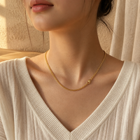 Chaîne cubaine tendance 2026 en acier inoxydable 2mm 3mm pour hommes et femmes, étanche, plaquée or, bijoux minimalistes basiques style hip-hop