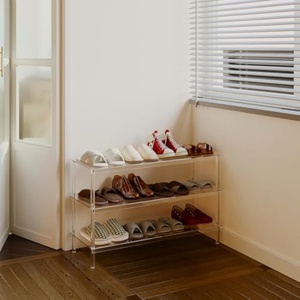 Factory Best Selling Modern Heavy Duty for Acrylic <b>Floating</b> Shoe Organizer Shelf with Customizable Size - Product Image 5
