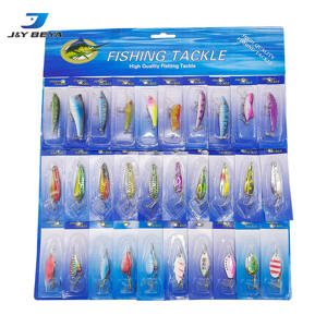 Juego de cebo de carretera con placa de hierro con purpurina multicolor 30, combinación de gancho de tres libros con placa de hierro en forma de pez - Product Image 1