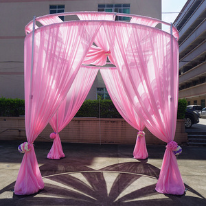 Soporte telescópico de aluminio para telón de fondo de eventos y bodas, kit de tubos y cortinas. - Product Image 1