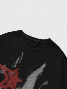 Men's portrait print <b>short</b>-<b>sleeved</b> T-shirts, spring/summer clothing factory, customization available.F10 - Product Image 6