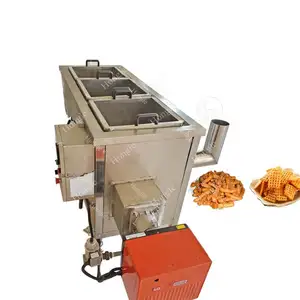 Multifunctional Snack Frying Machine Gas Commercial Tornado Potato Deep Fryer