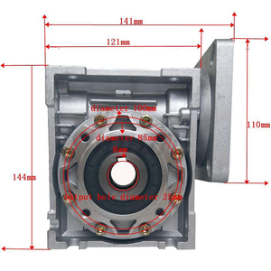 Reductor de velocidad de tornillo sin fin RV50 de plástico con gran torque para asientos de coche, mesas elevadoras de oficina y motores eléctricos Nema 34 - Product Image 6