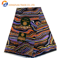 Kain Organza Afrika Tenun Sisir Polos Batik Belanda untuk Anak Perempuan dan Laki-laki 145 GSM Anti-statis Tahan Gesekan