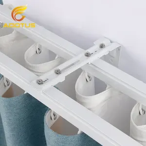 Top Selling Curtain Triple Bracket Curtain Bracket Iron Products Hardware Accessories