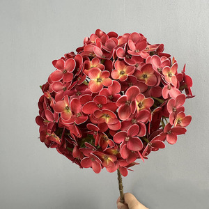 Arreglo Floral Moderno de Seda Hecho a Mano, Decoración con Sensación Natural, <span class=keywords><strong>Hortensia</strong></span> Verde Artificial para Bodas, Hoteles y Navidad - Product Image 6
