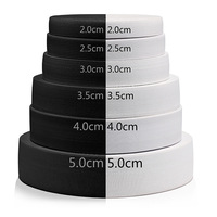 Largeur 0.5 cm à 6.5 cm, ruban de soie en caoutchouc extensible pour chaussures en tissu