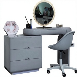 slim fit dress slacks Chantilly Pebble Grey Dressing Table – HomePlus Furniture main image 0