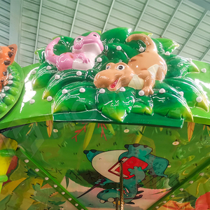 Attrayant animal parc à thème manèges dinosaure carrousel manèges intéressant kiddie amusement doux jeu carouse à vendre - Product Image 4