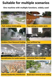 Rimozione della polvere e raffreddamento del cantiere 40LPM ad alta pressione Spray paesaggio nebbia macchina officina umidificazione atomizzazione - Product Image 5