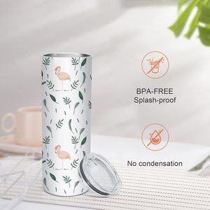 Vaso de acero inoxidable con logotipo personalizado, vaso de sublimación de doble pared con pajita para café, té de la leche - Product Image 4