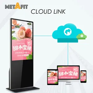 Offre Spéciale 55 pouces Floor Stand Digital Signage Affiche Android Écran Tactile Kiosque FHD LCD Smart Advertising Totem Display Players