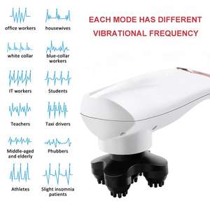 Palo de masaje de delfín portátil <span class=keywords><strong>2025</strong></span>, superventas, martillo de masaje corporal de mano para cuello, hombro, pistola de masaje, vibración eléctrica - Product Image 5